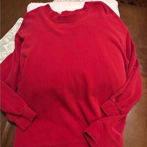 lululemon athletica Red Sweatshirt